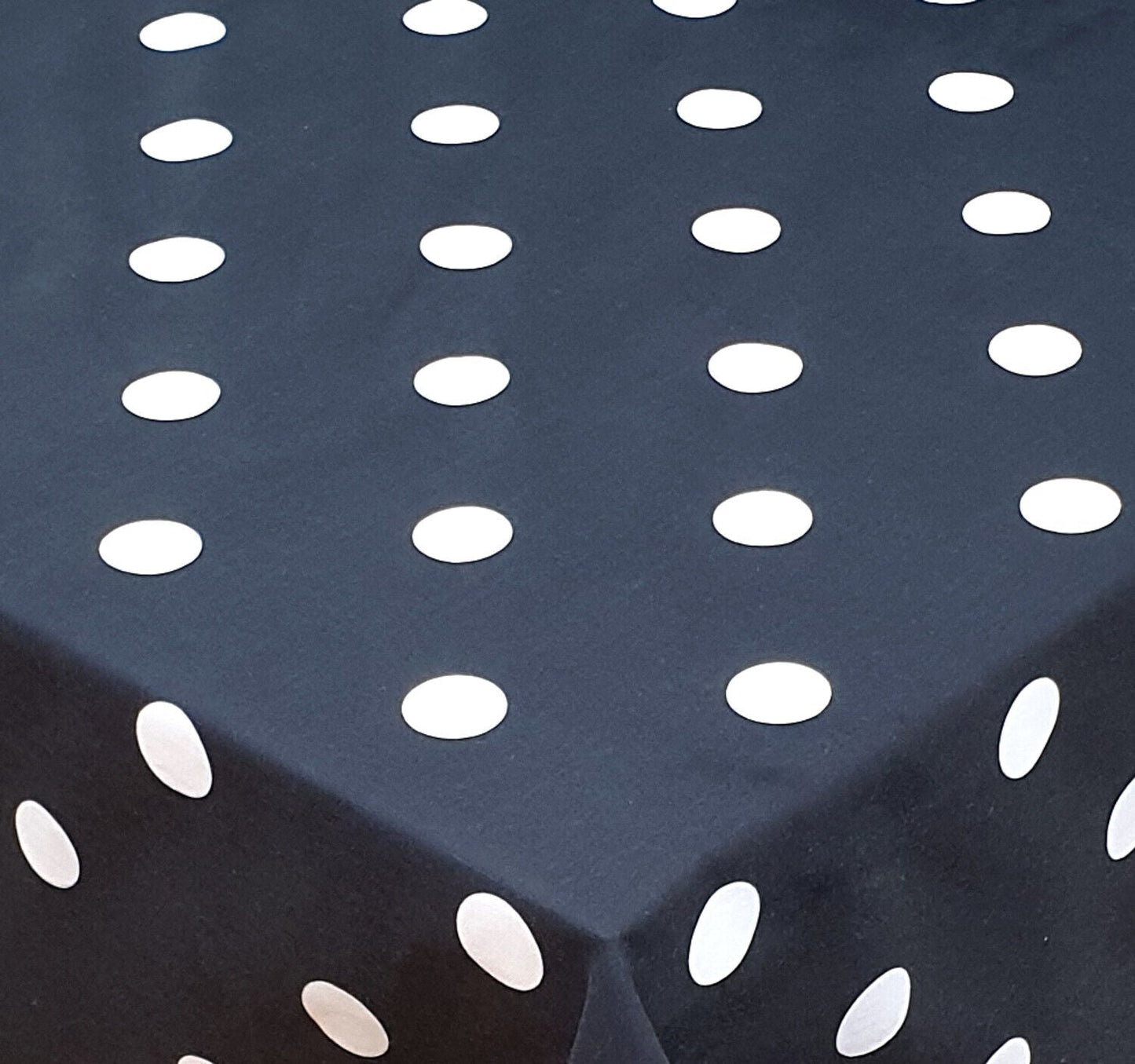 King Size Fitted Sheet Polkadot Black White Cirlces Spotted