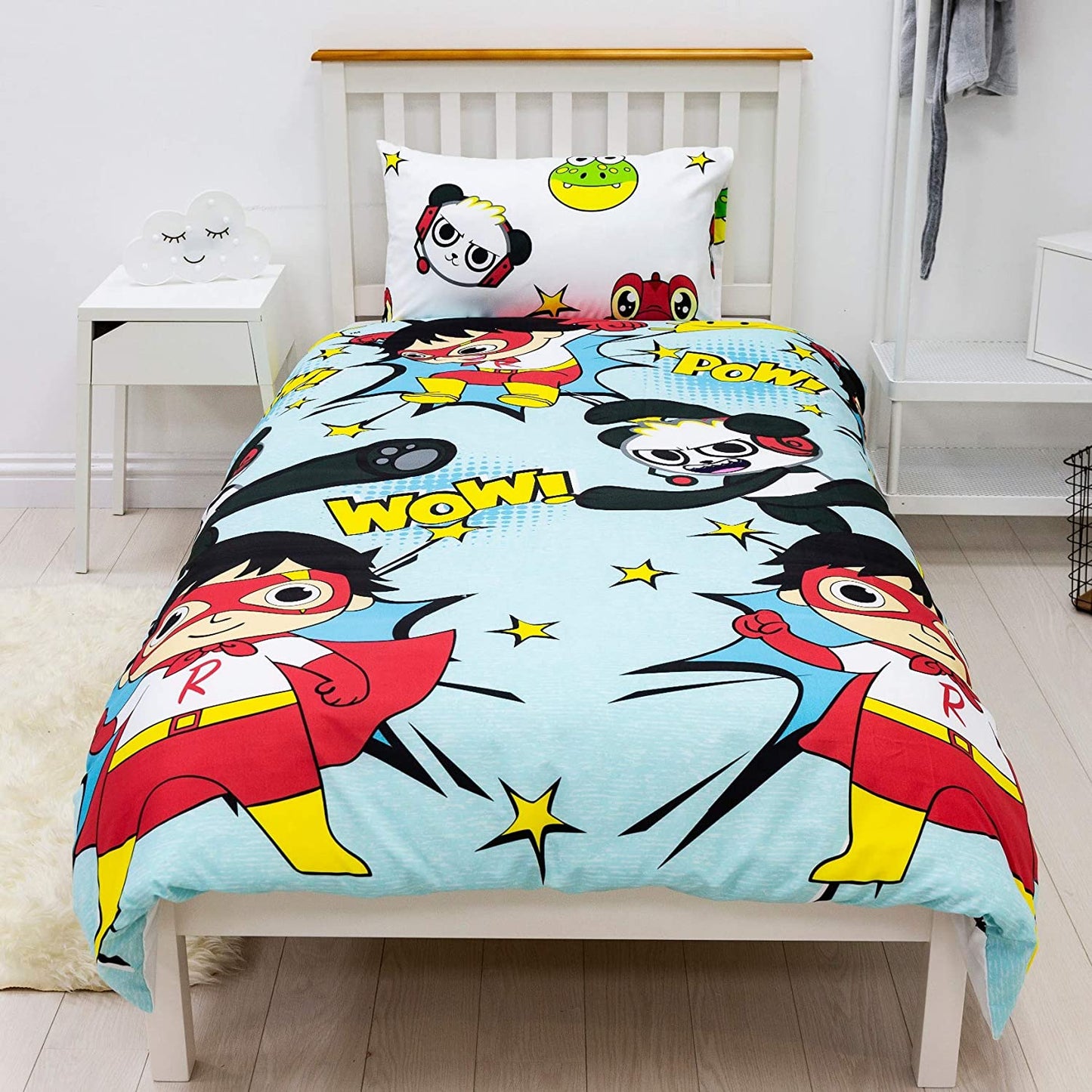 Single Bed Duvet Cover Set Ryans World Official Youtuber Panda Bedding