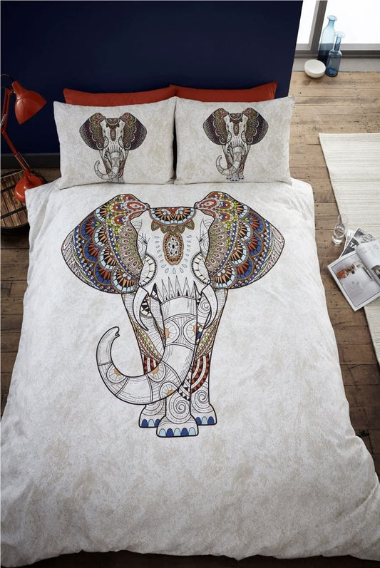 Single Bed Samburu Elephant Duvet Cover Set