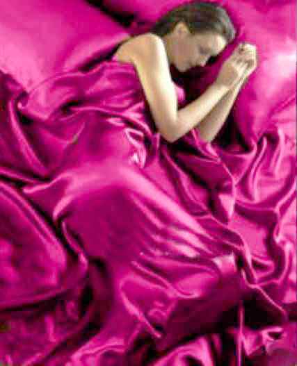 Single Bed Satin Complete Set Fuschia Duvet Cover Fitted Sheet Pillowcases