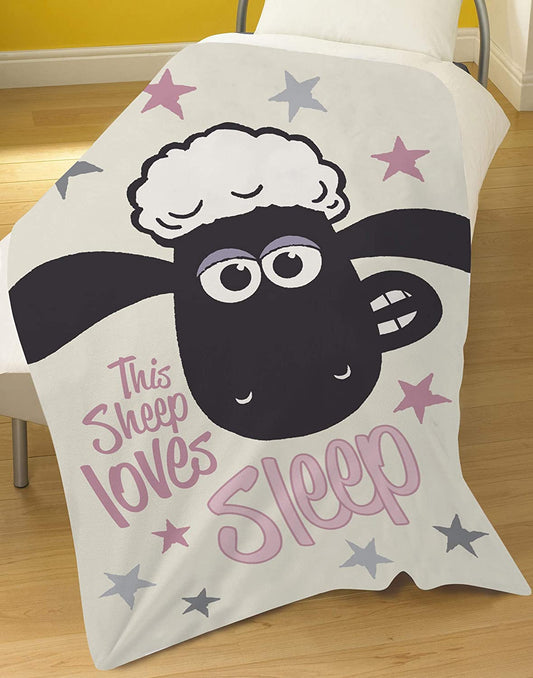Shaun The Sheep Fleece Blanket 100cm x 150cm Super Soft