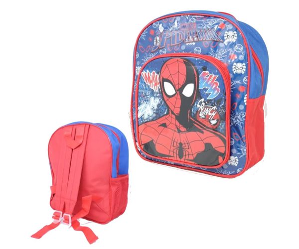 Official Marvel Spider-Man Character Junior Backpack Extra Front Pocket