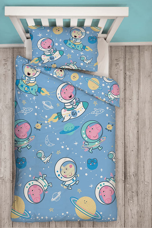 Single Bed George Pig 'Stars' Duvet Cover Set Character Bedding