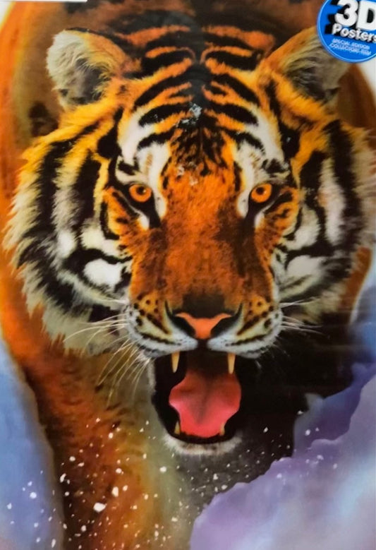 Animal Tiger 3D Poster Wall Decoration
