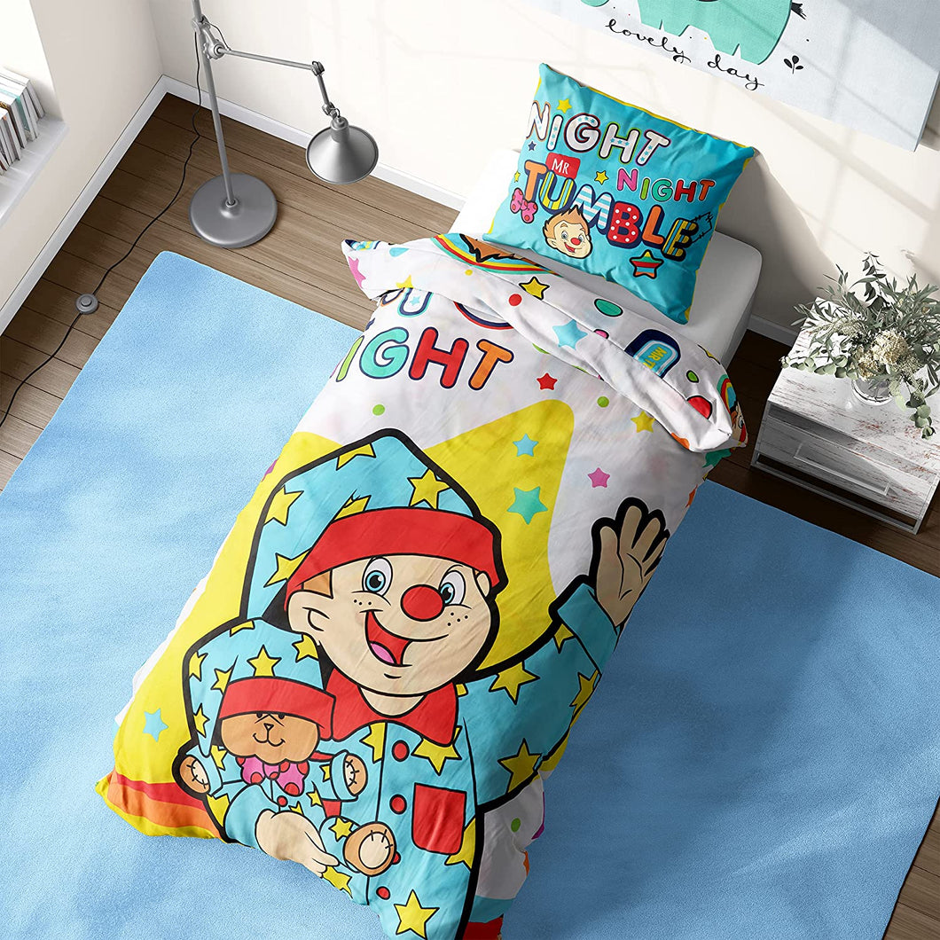 Mr Tumble Reversible Junior Toddler Or Cot Duvet Cover Set Character Bedding