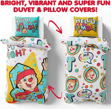 Load image into Gallery viewer, Mr Tumble Reversible Junior Toddler Or Cot Duvet Cover Set Character Bedding
