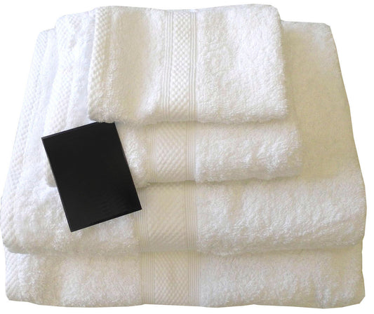 White 100% Egyptian Cotton Face, Hand, Bath, Bath Sheet