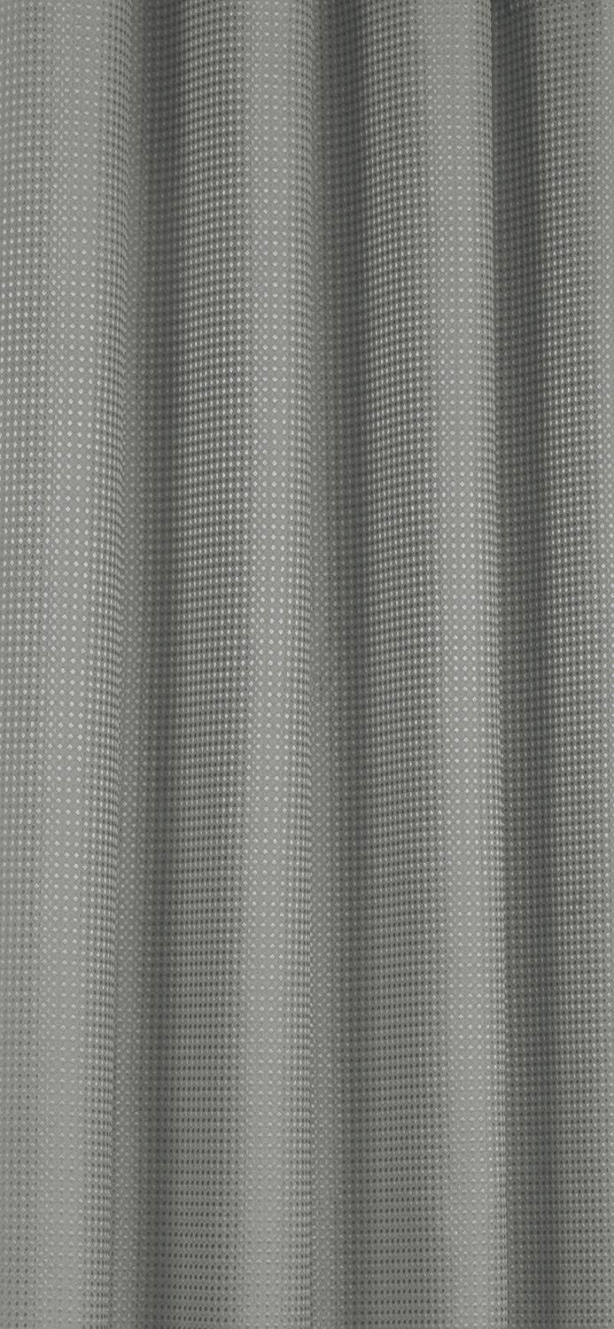 Waffle Silver 90" x 90" Eyelet Lined Ready Made Curtains