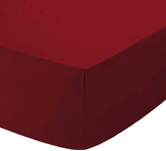 Fitted Sheets Wine Polycotton Luxury