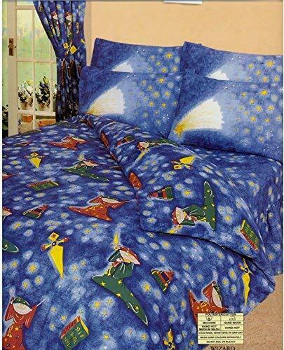 Single Bed Duvet Cover Set Wizards Blue Spells